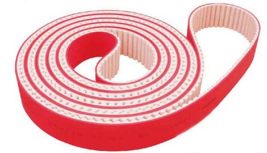 The company successfully developed high temperature resistant and wear red rubber synchronous belt